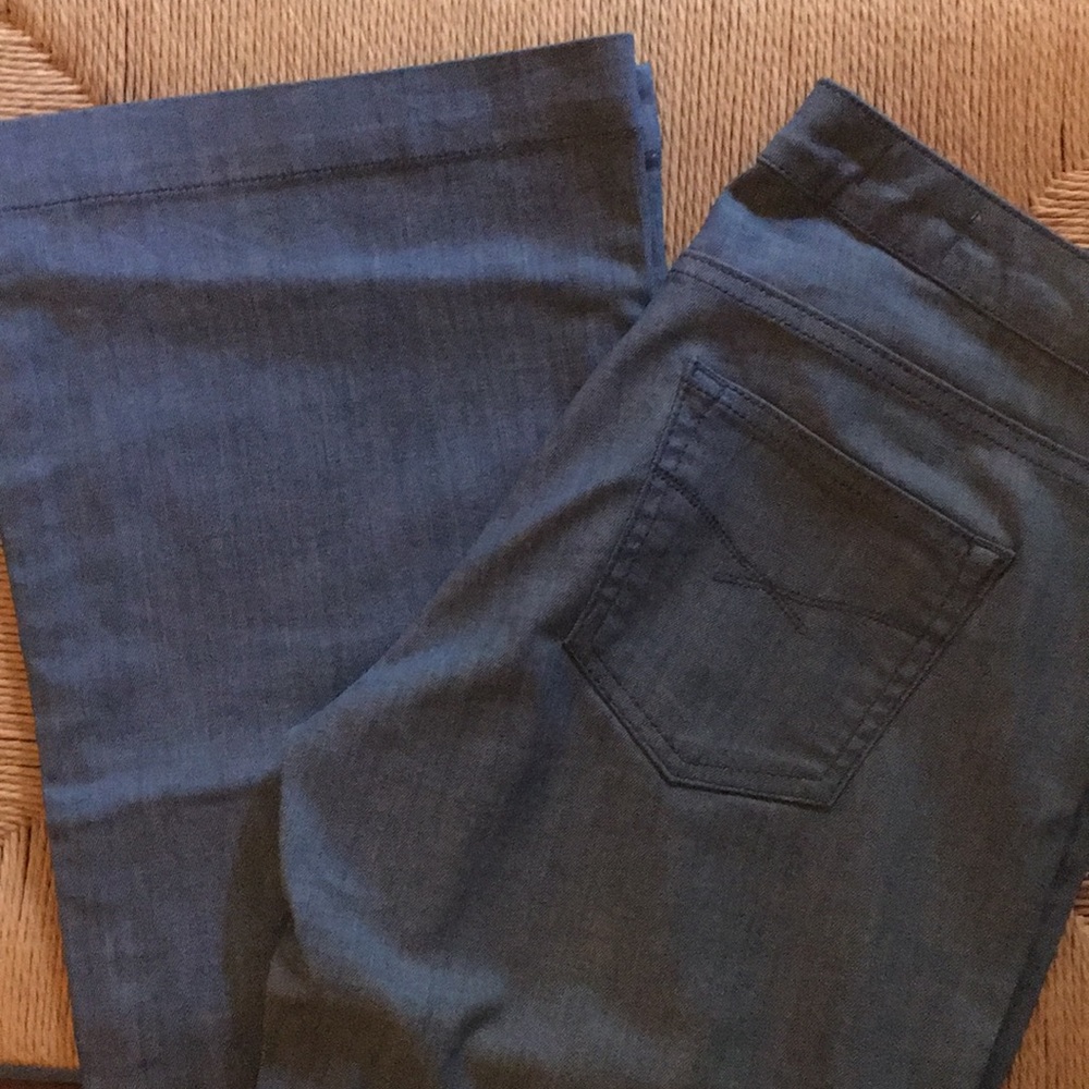 Gap flare leg coated denim. Wore once.